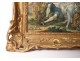 HSP table gallant scene couple bergere landscape romantic painting eighteenth