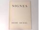 Poem Signs Roger Michael engraving René Demeurisse Paris 1958 n ° 2 twentieth