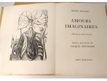 Imaginary Loves Roger Michael engravings drawing Jacques Deschamps 1968 n ° 9