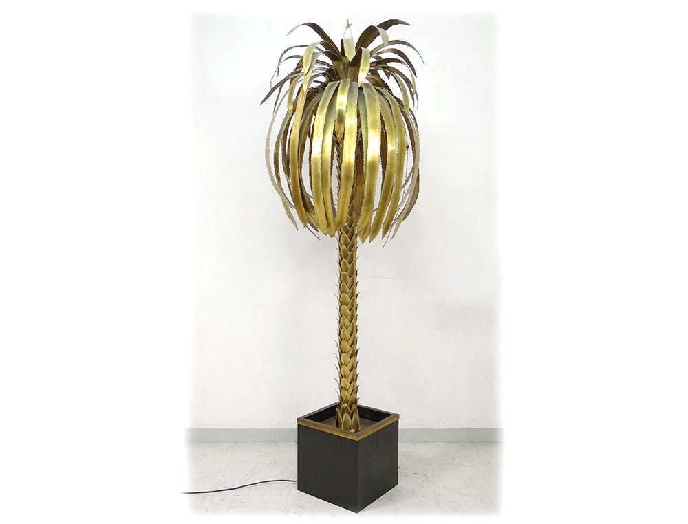 golden palm tree lamp