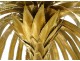 Maison Jansen palm tree lamp 1970 golden brass design twentieth century