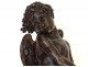 Beautiful bronze sculpture captive love Jean Balloni cherub quiver nineteenth