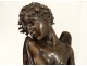 Beautiful bronze sculpture captive love Jean Balloni cherub quiver nineteenth