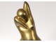 Sculpture Man Ray Herma hermaphrodite polished gilded bronze woman 13/350 XXth