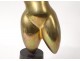 Sculpture Man Ray Herma hermaphrodite polished gilded bronze woman 13/350 XXth