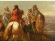 HSP painting characters riders landscape French school painting eighteenth