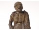 Chinese earthenware sculpture old man beggar China 17th century