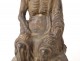 Chinese earthenware sculpture old man beggar China 17th century