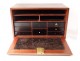 Small mahogany travel cabinet ebony drawers eighteenth century