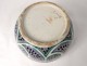 Bowl Harira cut polychrome faience Morocco Fez cashmere Boteh signed twentieth