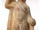 Ancient statuette terracotta woman ancient roman vestale collection