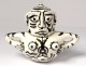 Covered pot sculpture anthropomorphic ceramic Ernst Van Leyden 1952 XXth