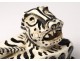 Butter dish ceramic sculpture Ernst Van Leyden animal tiger California 1952