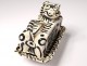 Butter dish ceramic sculpture Ernst Van Leyden animal tiger California 1952
