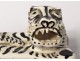 Butter dish ceramic sculpture Ernst Van Leyden animal tiger California 1952