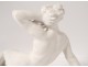 Sculpture Henri Bargas terracotta nude woman elongated 1930 twentieth century