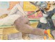 Humor watercolor Billiards Waitress twentieth Soup