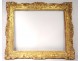 Large frame Regency carved wood gilded flowers antique french frame XVIII