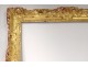 Large frame Regency carved wood gilded flowers antique french frame XVIII