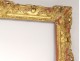 Large frame Regency carved wood gilded flowers antique french frame XVIII