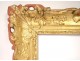 Large frame Regency carved wood gilded flowers antique french frame XVIII