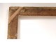 Large frame Regency carved wood gilded flowers antique french frame XVIII