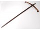 Large crossbow of african warrior wood Fang Gabon Africa 114cm nineteenth