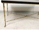 Coffee table Maison Baguès lacquer gilded bronze bamboo peonies birds twentieth