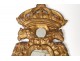 Pair mirrors carved wood gilded double-headed eagle crowned ice mirror nineteenth
