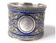 Russian solid silver cloisonné cloisonné enamel ring Moscow 67,48gr nineteenth