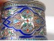 Russian solid silver cloisonné cloisonné enamel ring Moscow 67,48gr nineteenth