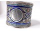 Russian solid silver cloisonné cloisonné enamel ring Moscow 67,48gr nineteenth