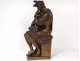 Bronze sculpture of ap. Michelangelo Laurent Medici tomb Florence XIX