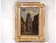 HSP painting Frédéric Legrip view Gothic church Saint Maclou Rouen nineteenth