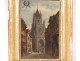 HSP painting Frédéric Legrip view Gothic church Saint Maclou Rouen nineteenth