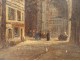 HSP painting Frédéric Legrip view Gothic church Saint Maclou Rouen nineteenth