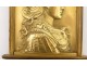 Plate bronze bas-relief profile Sarah Bernhardt Fantastic Art Nouveau 19th