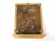 Plate bronze bas-relief profile Sarah Bernhardt Fantastic Art Nouveau 19th