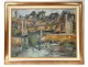 HST painting Georges Ballerat landscape Bono Bridge Morbihan Brittany twentieth