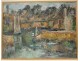 HST painting Georges Ballerat landscape Bono Bridge Morbihan Brittany twentieth