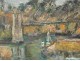 HST painting Georges Ballerat landscape Bono Bridge Morbihan Brittany twentieth