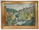 HST painting Georges Ballerat wood landscape Pont-Sal Morbihan Brittany twentieth