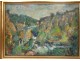 HST painting Georges Ballerat wood landscape Pont-Sal Morbihan Brittany twentieth