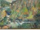 HST painting Georges Ballerat wood landscape Pont-Sal Morbihan Brittany twentieth