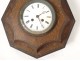Pendulum bullseye octagonal painted sheet clock nineteenth century