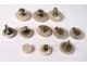 Lot 11 buttons old mother-of-pearl uniform delivered cuff collar collection XIX