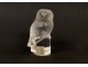 Press - paper signed Lalique crystal, shaped owl twentieth