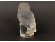 Press - paper signed Lalique crystal, shaped owl twentieth