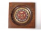 Reliquary wooden frame Saints cabochons mother of pearl flowers antique reliquary nineteenth