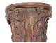 Console wall wood carved acanthus leaves woodwork nineteenth